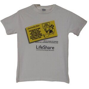 Community Chest T-Shirt Mens Sz Small Life Share Community Blood Services donor